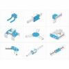 Ресурсный набор Bracket Robot Pack-Blue - «globural.ru» - Краснодар