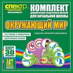 Комплект динамических раздаточных пособий - Окружающий мир (веера). Животные и растения, дорожные знаки. - «globural.ru» - Краснодар