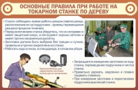 Стенд "Основные правила при работе на токарном станке по дереву" - «globural.ru» - Краснодар