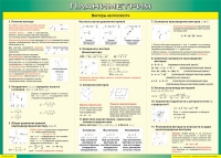 Таблица Векторы на плоскости (Планиметрия) 1000*1400 винил - «globural.ru» - Краснодар