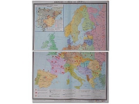 Учебная карта "Европа 1924-1939 гг" 1050*1420 мм (матовое, 2-стороннее лам.) - «globural.ru» - Краснодар
