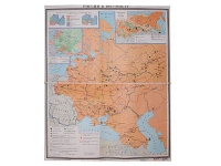 Учебная карта "Россия 1907-1914 гг." 1420*1100 мм (матовое, 2-стороннее лам.) - «globural.ru» - Краснодар