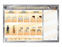 Электрифицированный стенд "Техника безопасности" с маркерными полями - «globural.ru» - Краснодар