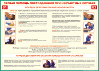 Таблица Порядок действий при внезапной смерти 1000*1400 винил - «globural.ru» - Краснодар