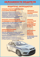 Плакат "Водителю запрещается " 1000*1400 винил - «globural.ru» - Краснодар