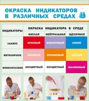 Стенд "Окраска индикаторов в различных средах" - «globural.ru» - Краснодар