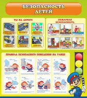 Стенд "Безопасность детей" (вариант 1) - «globural.ru» - Краснодар