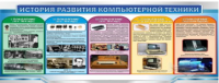 Стенд "История развития компьютерной техники" (вариант 2) - «globural.ru» - Краснодар