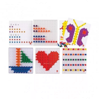 Мозаика Peg Board. Набор с прозрачными досками и картинками - «globural.ru» - Краснодар