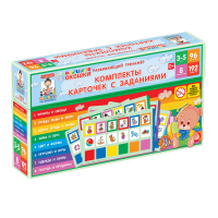Развивающий тренажёр "Разноцветные окошки" 3-5 лет. Дополнительный набор карточек к базовому комплекту - «globural.ru» - Краснодар