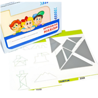 Игровой набор "Танграм" (с комплектом карточек) - «globural.ru» - Краснодар