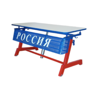 Стол ученический двухместный "Патриот-2п" на газовом лифте (р.гр. № 3-7 и наклоном столешницы ) - «globural.ru» - Краснодар