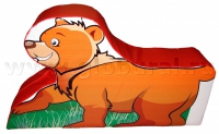 Напольная игрушка "Медвежонок" с шелкографией (ВИК) - «globural.ru» - Краснодар