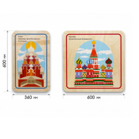 Набор стеновых панелей «Памятные места России - Кижи, Москва» - «globural.ru» - Краснодар