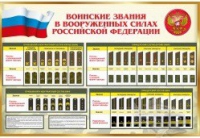 Стенд "Воинские звания в вооруженных силах российской федерации" - «globural.ru» - Краснодар