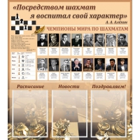 "Шахматы" тематический стенд - «globural.ru» - Краснодар