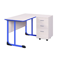 Стол учителя с тумбой с полиуретановой кромкой  - «globural.ru» - Краснодар