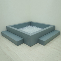 Сухой бассейн с шариками и RGB-подсветкой 190х190 см - «globural.ru» - Краснодар