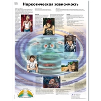 Плакат "Наркотическая зависимость", ламинированный, 50*67 см - «globural.ru» - Краснодар