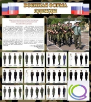 Стенд "Военная форма одежды (флаг РФ)" - «globural.ru» - Краснодар