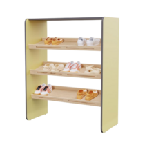 Полка для обуви во входную группу из коллекции мебели «НЕГА» (цвет желтый) - «globural.ru» - Краснодар