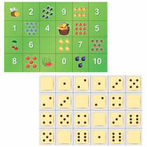 Тематическое поле-маршрутизатор «Фрукты и цифры» / «Точки» для мини-робота Bee-Bot - «globural.ru» - Краснодар