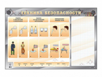 Электрифицированный стенд "Техника безопасности" с маркерными полями - «globural.ru» - Краснодар