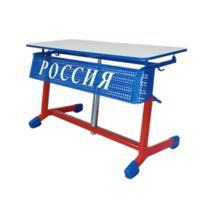 Стол ученический двухместный "Патриот-2о" на газовом лифте (р.гр. № 3-7 и наклоном столешницы) - «globural.ru» - Краснодар
