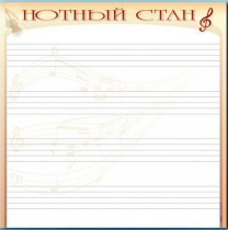 Доска магнитно-маркерная "Нотный стан" - «globural.ru» - Краснодар