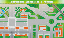 Доска магнитно-маркерная панорамная "Дорожное движение в городе" - «globural.ru» - Краснодар