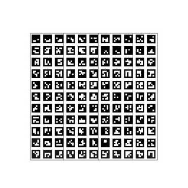 Поле aruco-меток, не бликующая поверхность 101 метка - «globural.ru» - Краснодар