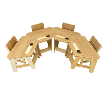 Комплект детских столов и стульев для детей с 3 до 7 лет (4 комплекта)  - «globural.ru» - Краснодар