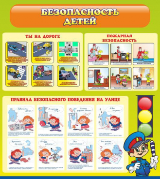 Стенд "Безопасность детей" (вариант 1) - «globural.ru» - Краснодар