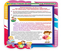 Стенд "Возрастные особенности ребенка" - «globural.ru» - Краснодар