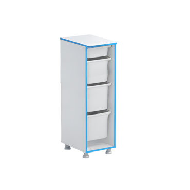 Стеллаж с лотками Робик 001 (белый) - «globural.ru» - Краснодар