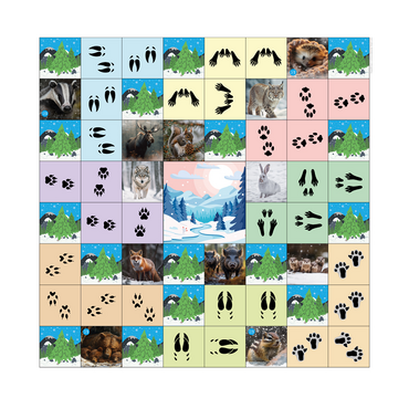 Коврик для логобота Пчелка "Следы животных" - «globural.ru» - Краснодар